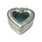 Value Pack of 4 Heart Box with Clearview Top - Silver